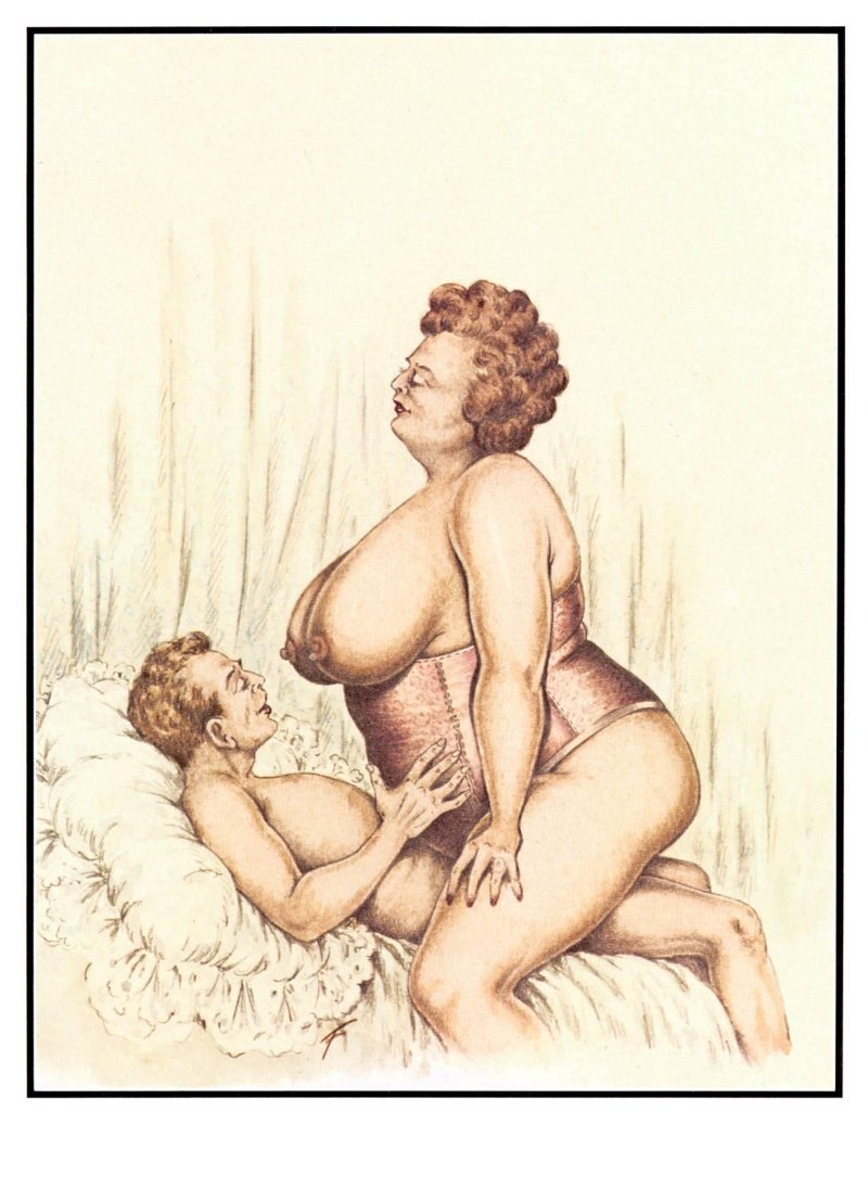 Эротические рисунки толстушек