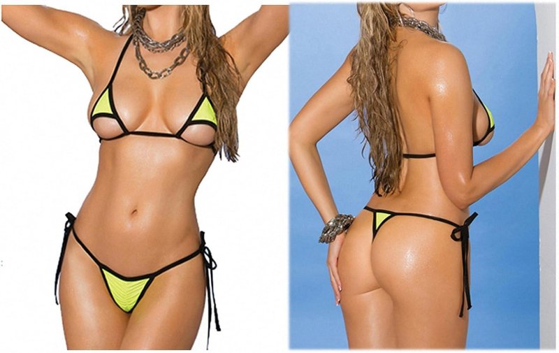 Открытые купальники стринги