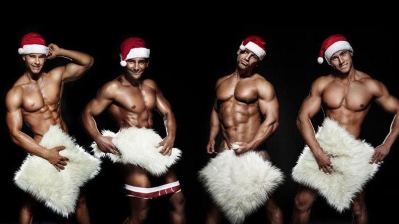 Стриптизер дед мороз