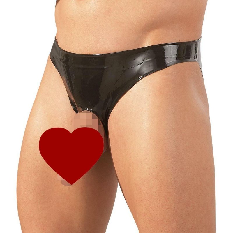 Мужские латексные стринги