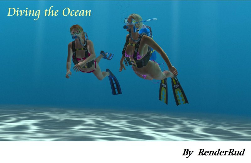 Аниме девушки с аквалангом