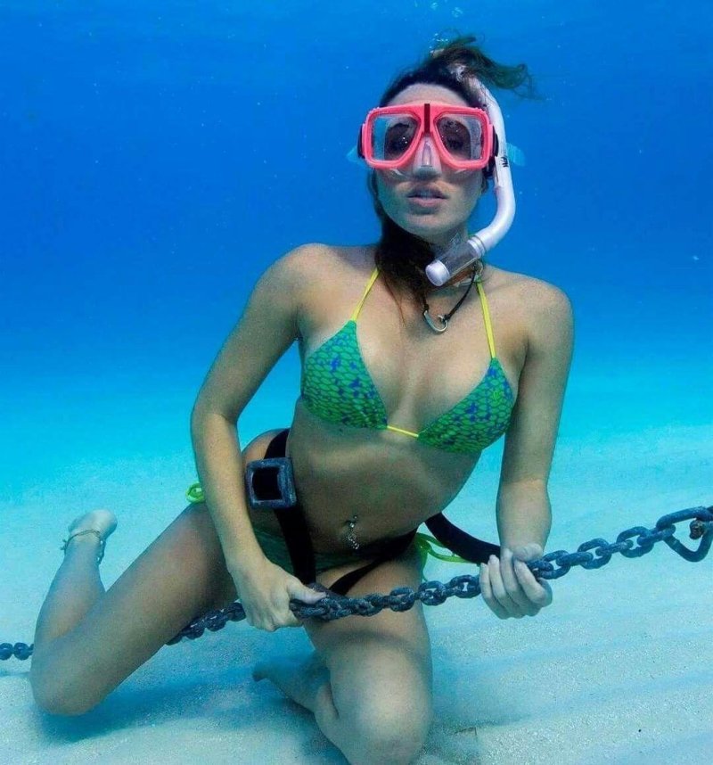 Дайвинг девушка