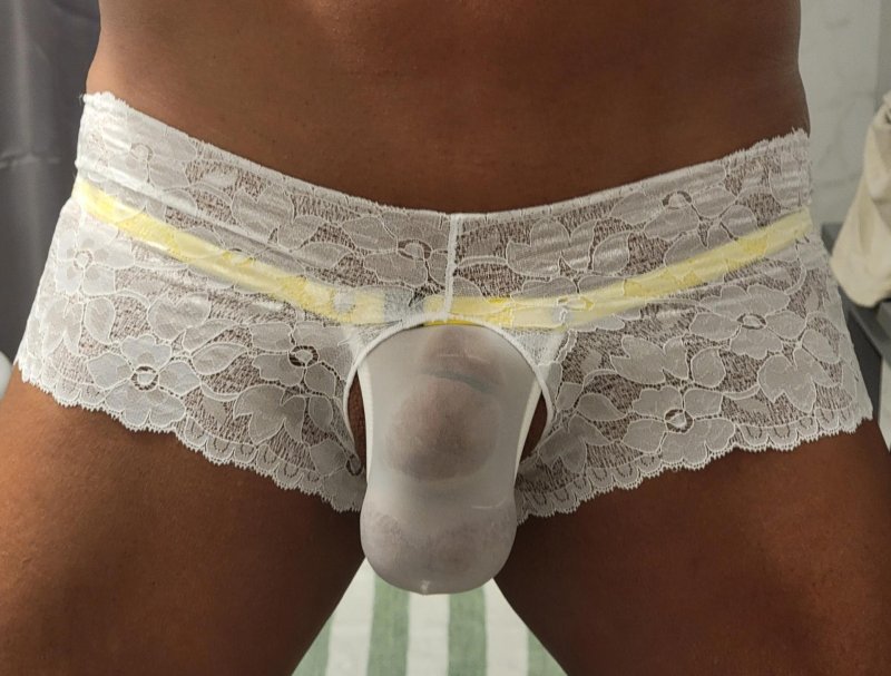 Кружевные мужские трусы