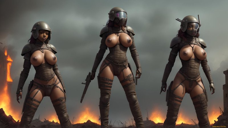 Постапокалипсис девушки ню