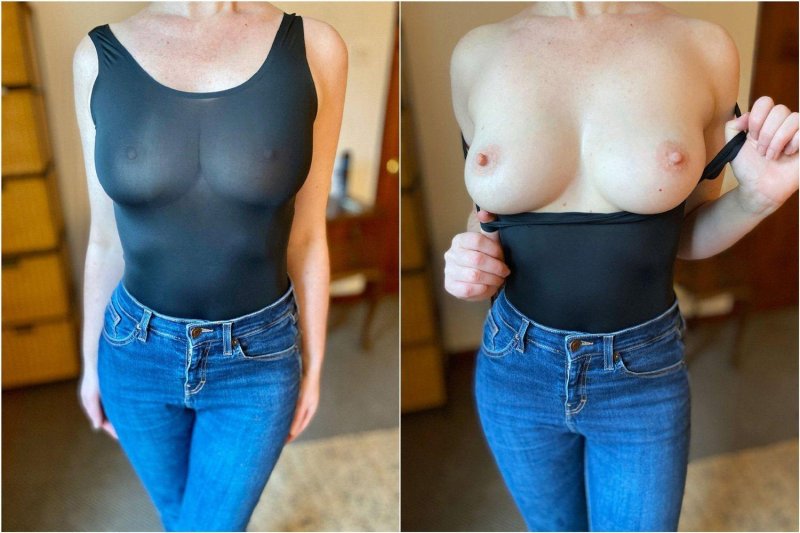 Одетая и раздетая девушка