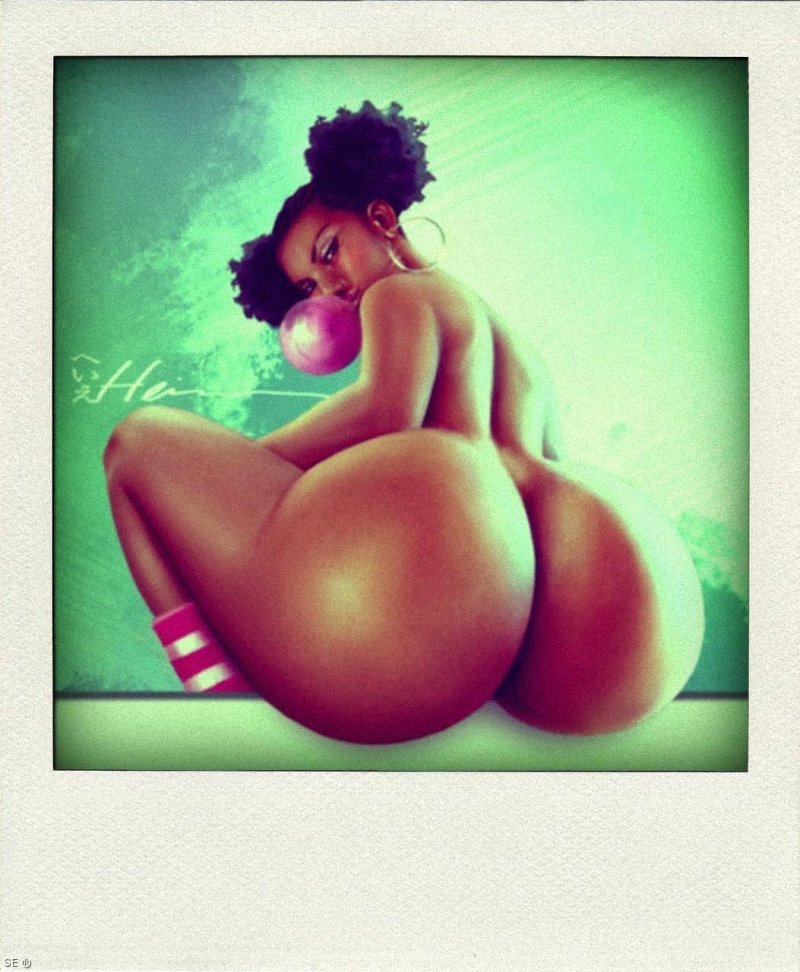 Большие нарисованные попки