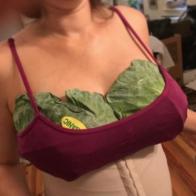 Женская грудь в бюстгальтере