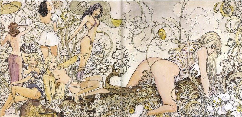 Современные эротические иллюстрации