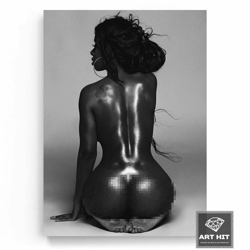 Модель Биг Блэк эбони в масле голая