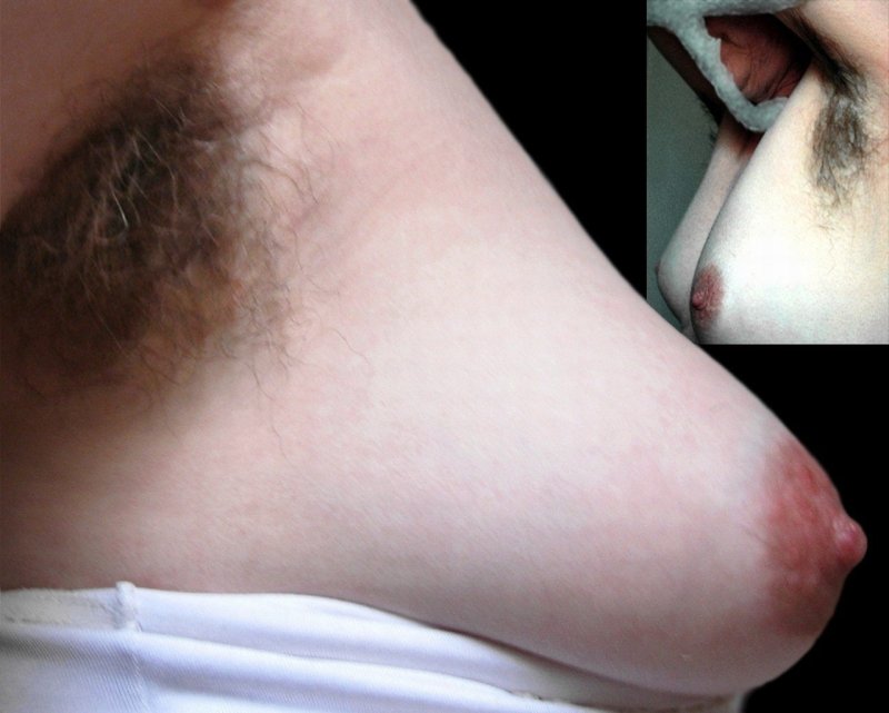 Сиськи спящей волосатые подмышки